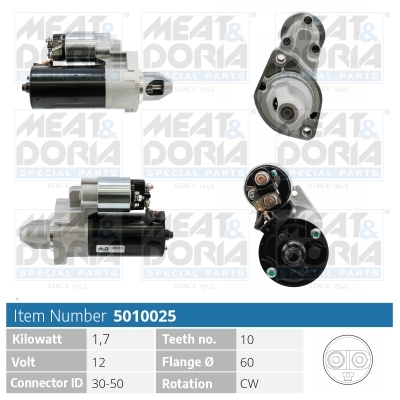 Motorino d'avviamento MEAT & DORIA 5010025