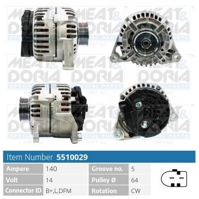 Alternatore MEAT & DORIA 5510029
