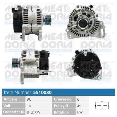 Alternatore MEAT & DORIA 5510030