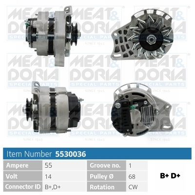 Alternatore MEAT & DORIA 5530036