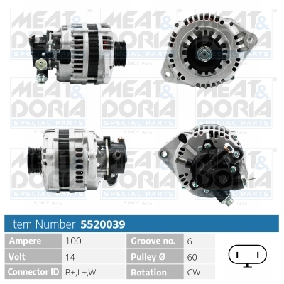 Alternatore MEAT & DORIA 5520039