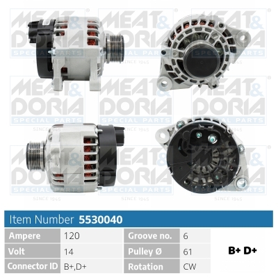 Alternatore MEAT & DORIA 5530040