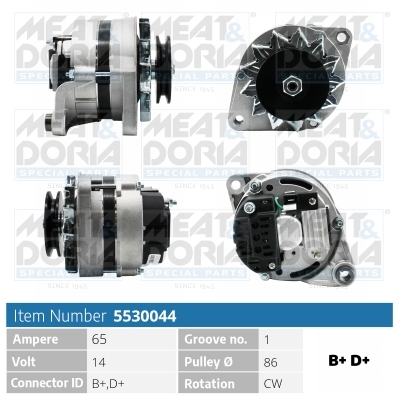 Alternatore MEAT & DORIA 5530044