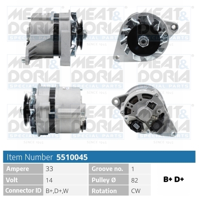 Alternatore MEAT & DORIA 5510045