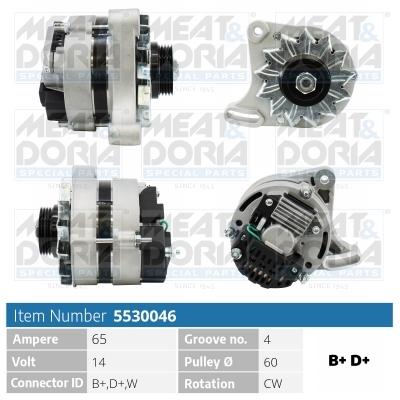 Alternatore MEAT & DORIA 5530046