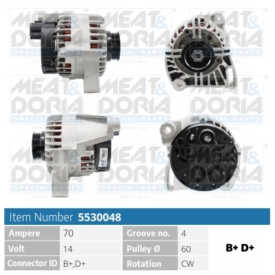 Alternatore MEAT & DORIA 5530048