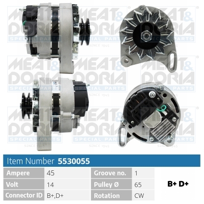 Alternatore MEAT & DORIA 5530055