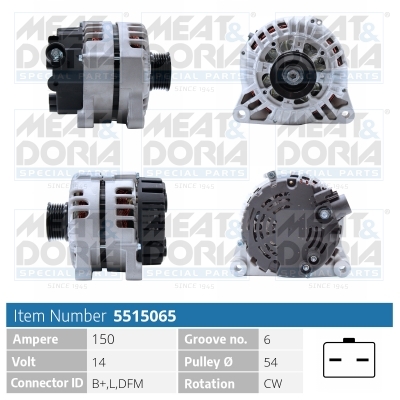Alternatore MEAT & DORIA 5515065