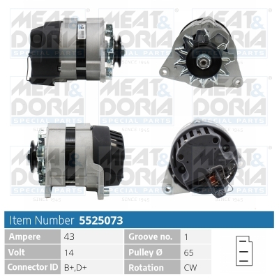 Alternatore MEAT & DORIA 5525073