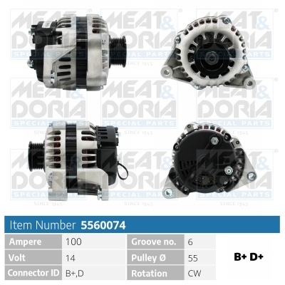 Alternatore MEAT & DORIA 5560074