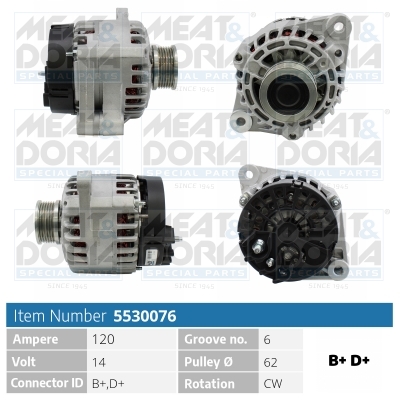Alternatore MEAT & DORIA 5530076