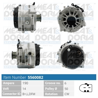 Alternatore MEAT & DORIA 5560082