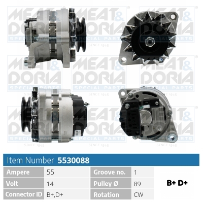 Alternatore MEAT & DORIA 5530088