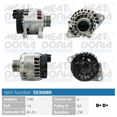 Alternatore MEAT & DORIA 5530089