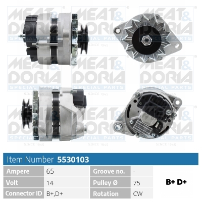 Alternatore MEAT & DORIA 5530103