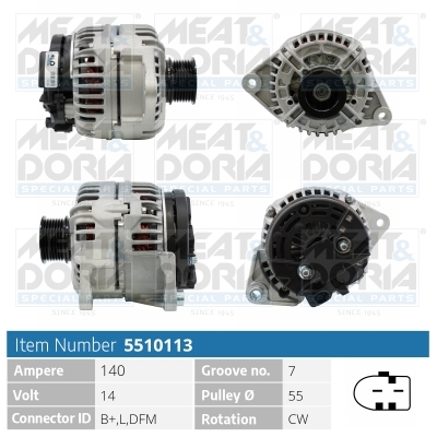 Alternatore MEAT & DORIA 5510113