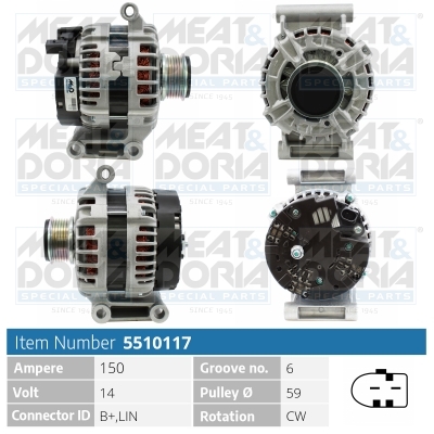 Alternatore MEAT & DORIA 5510117