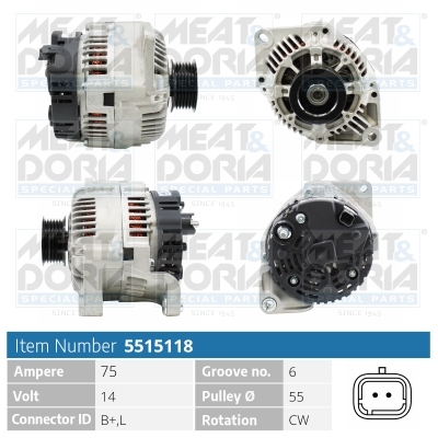 Alternatore MEAT & DORIA 5515118