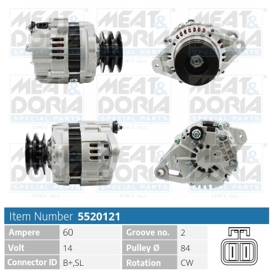 Alternatore MEAT & DORIA 5520121