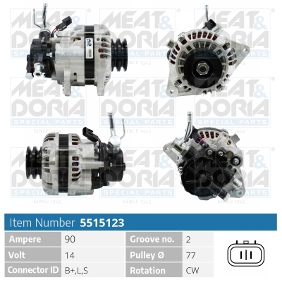Alternatore MEAT & DORIA 5515123