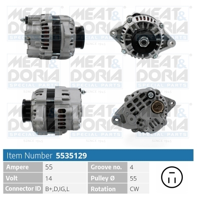 Alternatore MEAT & DORIA 5535129