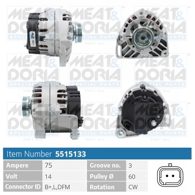 Alternatore MEAT & DORIA 5515133