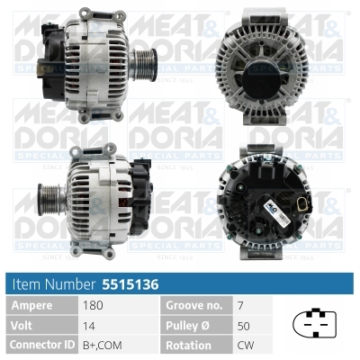 Alternatore MEAT & DORIA 5515136