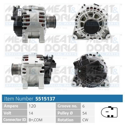 Alternatore MEAT & DORIA 5515137