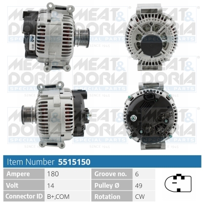 Alternatore MEAT & DORIA 5515150