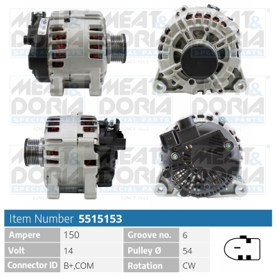Alternatore MEAT & DORIA 5515153