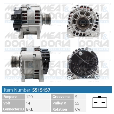 Alternatore MEAT & DORIA 5515157