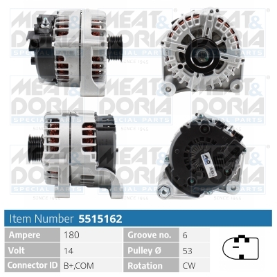Alternatore MEAT & DORIA 5515162