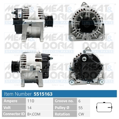 Alternatore MEAT & DORIA 5515163
