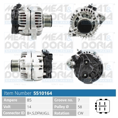 Alternatore MEAT & DORIA 5510164