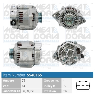 Alternatore MEAT & DORIA 5540165