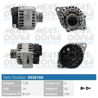 Alternatore MEAT & DORIA 5530166