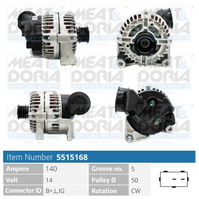 Alternatore MEAT & DORIA 5515168