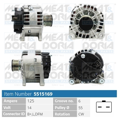 Alternatore MEAT & DORIA 5515169