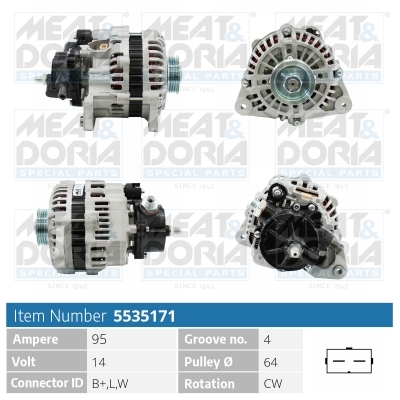 Alternatore MEAT & DORIA 5535171