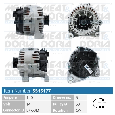 Alternatore MEAT & DORIA 5515177