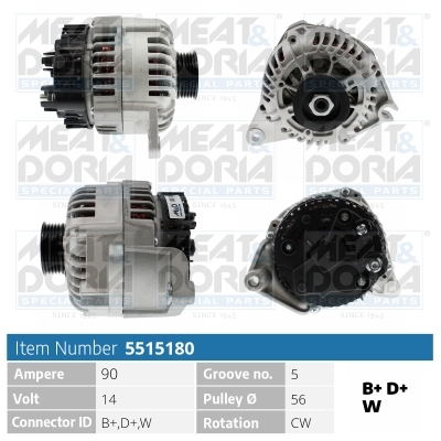 Alternatore MEAT & DORIA 5515180