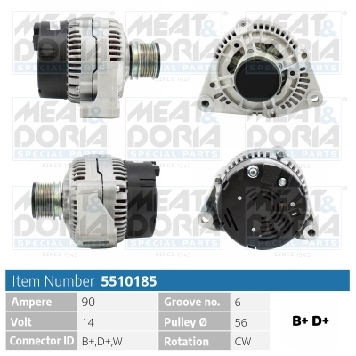 Alternatore MEAT & DORIA 5510185
