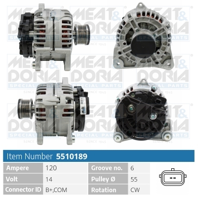 Alternatore MEAT & DORIA 5510189