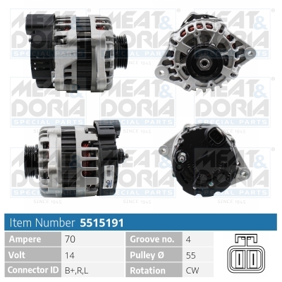Alternatore MEAT & DORIA 5515191