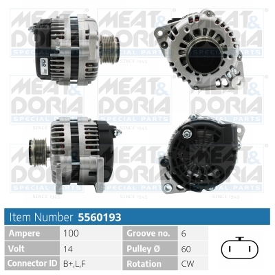Alternatore MEAT & DORIA 5560193