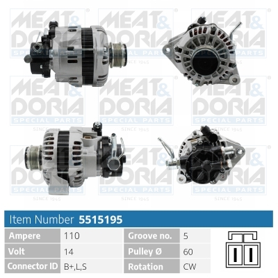 Alternatore MEAT & DORIA 5515195