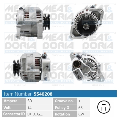 Alternatore MEAT & DORIA 5540208