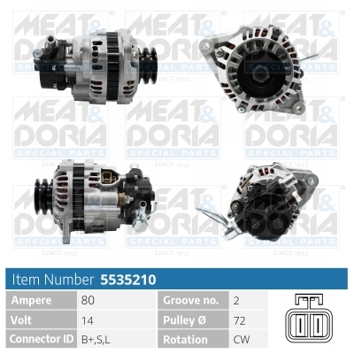 Alternatore MEAT & DORIA 5535210