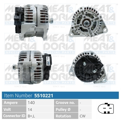Alternatore MEAT & DORIA 5510221