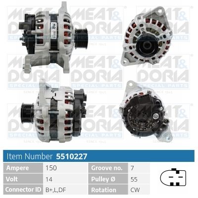 Alternatore MEAT & DORIA 5510227